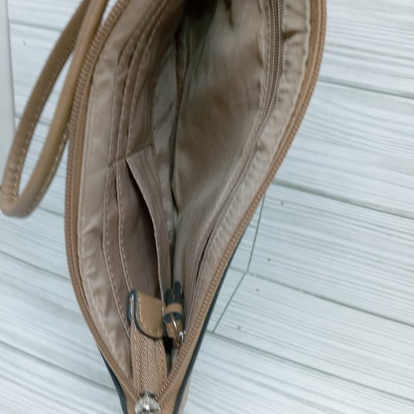 Nine West Monogram Floral Butterfly Wristlet Wallet - Picture 9 of 11